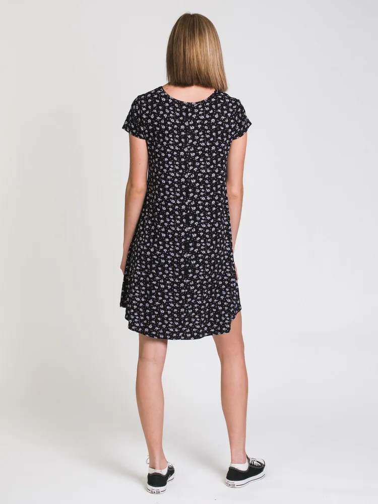 HARLOW LEIGH PRINTED TEE DRESS - CLEARANCE