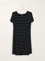 HARLOW LEIGH STRIPE TEE DRESS