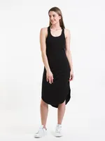 HARLOW VARIEGATED SOLID TANK DRESS