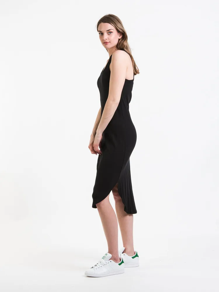 HARLOW VARIEGATED SOLID TANK DRESS