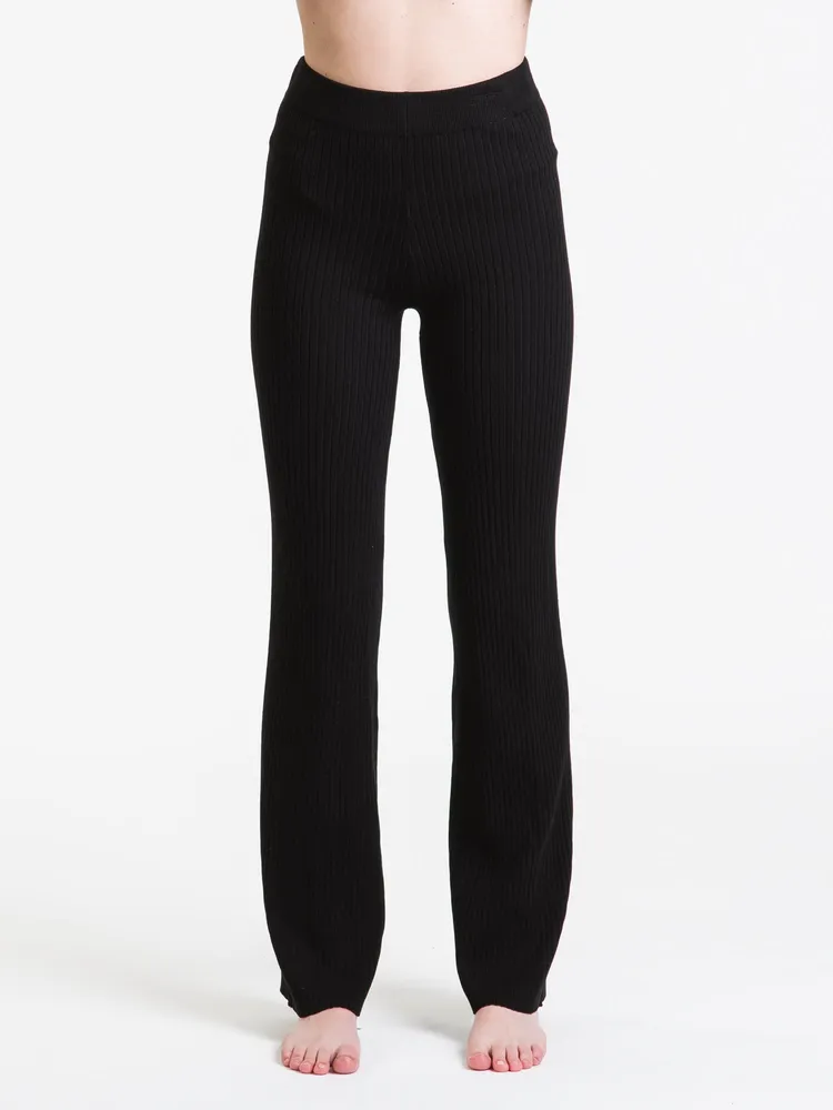 HARLOW RIBBED FLARE PANT - CLEARANCE