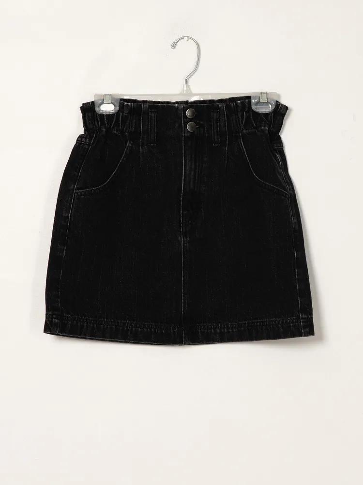 HARLOW PAPERBAG DENIM SKIRT