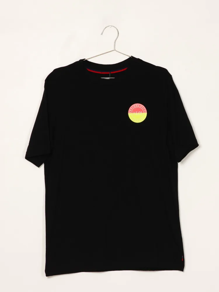 MENS 2TONE LOGO SHORT SLEEVE T-SHIRT- BLACK - CLEARANCE