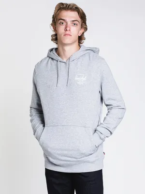 MENS CLASSIC LOGO PULLOVER HOODIE- GREY - CLEARANCE