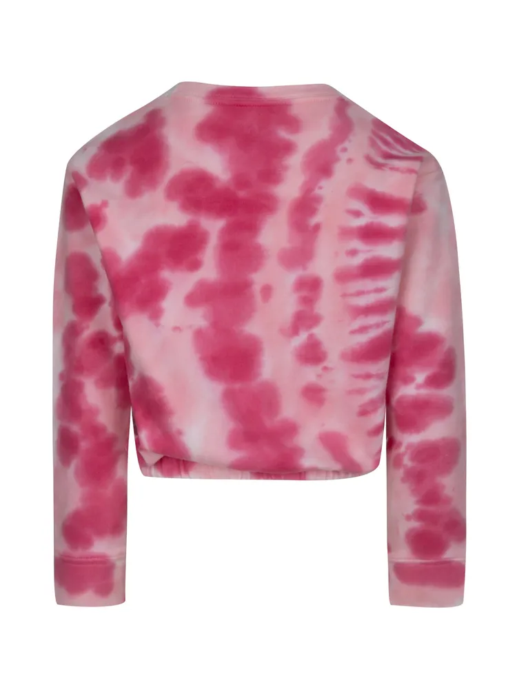 YOUTH GIRLS HURLEY TIE DYE CREWNECK SWEATSHIRT - CLEARANCE