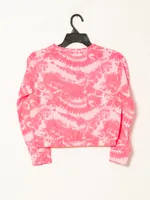 YOUTH GIRLS HURLEY TIE DYE CREWNECK SWEATSHIRT - CLEARANCE