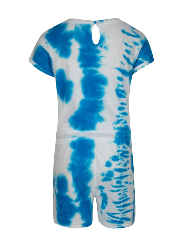 YOUTH GIRLS HURLEY TIE DYE EASY ROMPER - CLEARANCE