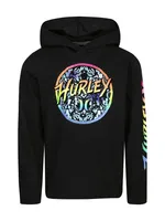 KIDS HURLEY GRAPHIC PULLOVER HOODIE