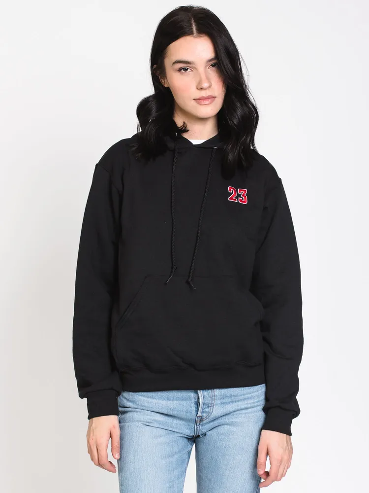 23 EMBROIDERED HOODIE - BLACK CLEARANCE