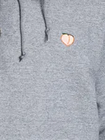 PEACHY EMBROIDERED HOODIE - CLEARANCE