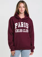 HOTLINE APPAREL PARIS CHESS CLUB SCREEN HOODIE - CLEARANCE