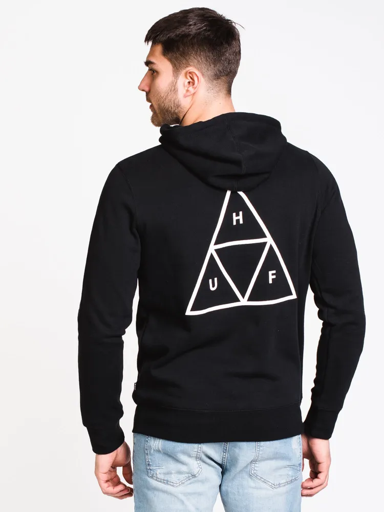 MENS ESS TT PULLOVER HOODIE- BLACK - CLEARANCE