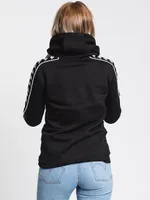 WOMENS BANDA BUBY PULL OVER HOODIE- BLACK - CLEARANCE