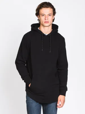 MENS WASHED OUT LONGLINE HOODIE
