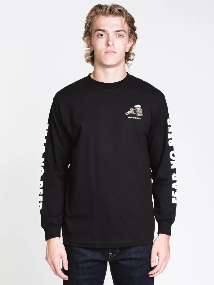 LAST CALL FEAR LONG SLEEVE TEE- BLACK - CLEARANCE