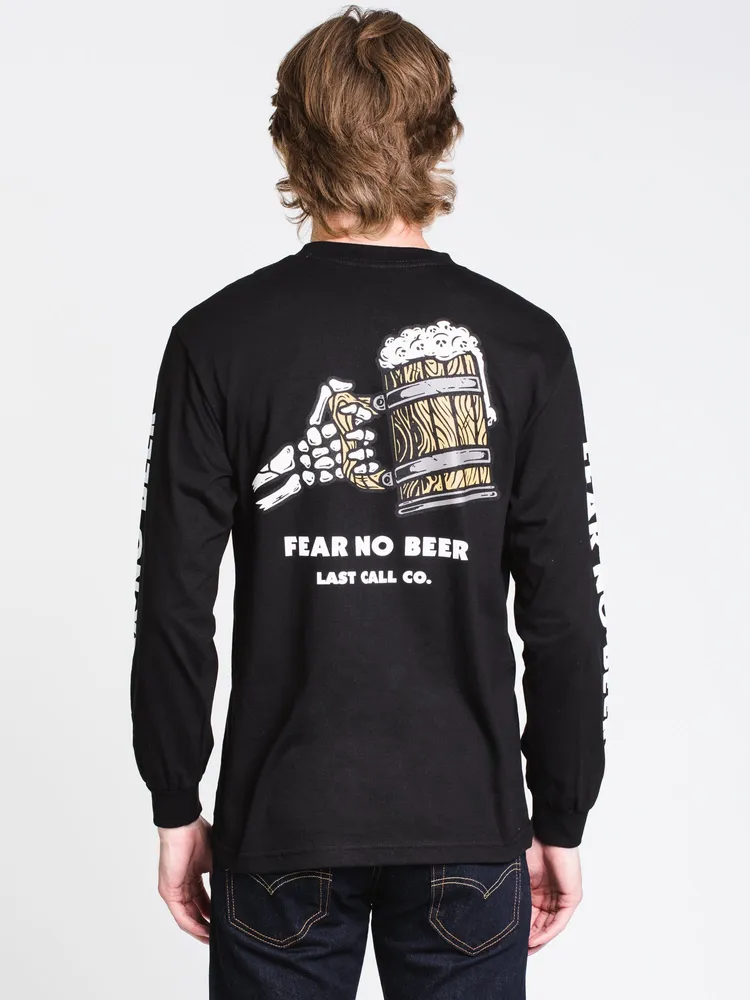 LAST CALL FEAR LONG SLEEVE TEE- BLACK - CLEARANCE