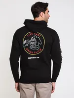 LAST CALL DRINK SLOW PULLOVER HOODIE- BLACK - CLEARANCE