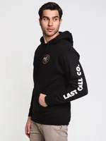 LAST CALL DRINK SLOW PULLOVER HOODIE- BLACK - CLEARANCE