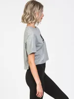 NIKE ESSENTIALS CROP ICON T-SHIRT - CLEARANCE