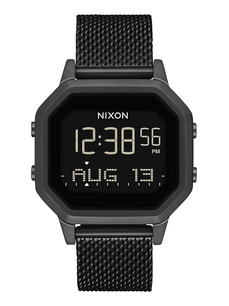 NIXON SIREN MILANESE - ALL BLACK - CLEARANCE