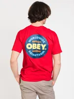 OBEY QUALITY DISSENT SHORT SLEEVE TEE - CLEARANCE