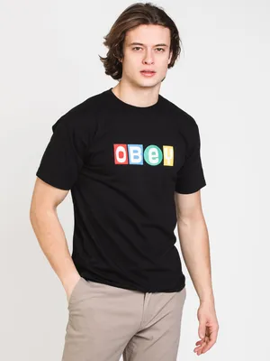 OBEY TOY BLOCKS T-SHIRT - CLEARANCE