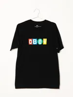 OBEY TOY BLOCKS T-SHIRT - CLEARANCE