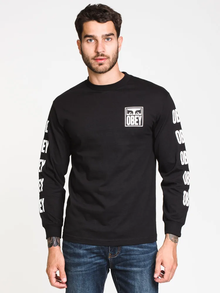 VISION OF OBEY LONG SLEEVE T-SHIRT - CLEARANCE