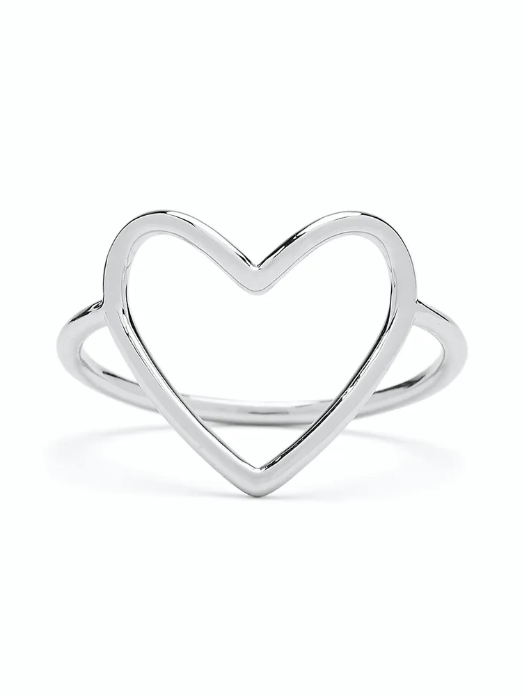 PURA VIDA BIG HEART BAND RING