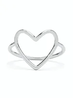 PURA VIDA BIG HEART BAND RING