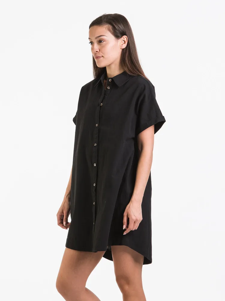 RHYTHM CLASSIC LINEN SHIRT DRESS