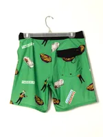 MENS HOT FUDGE 18' TRUNK - GREEN CLEARANCE