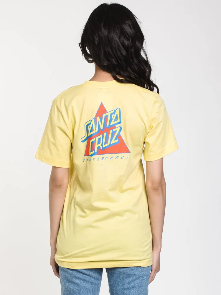 WOMENS NOT A DOT SHORT SLEEVE TEE - YELLOW CLEARANCE