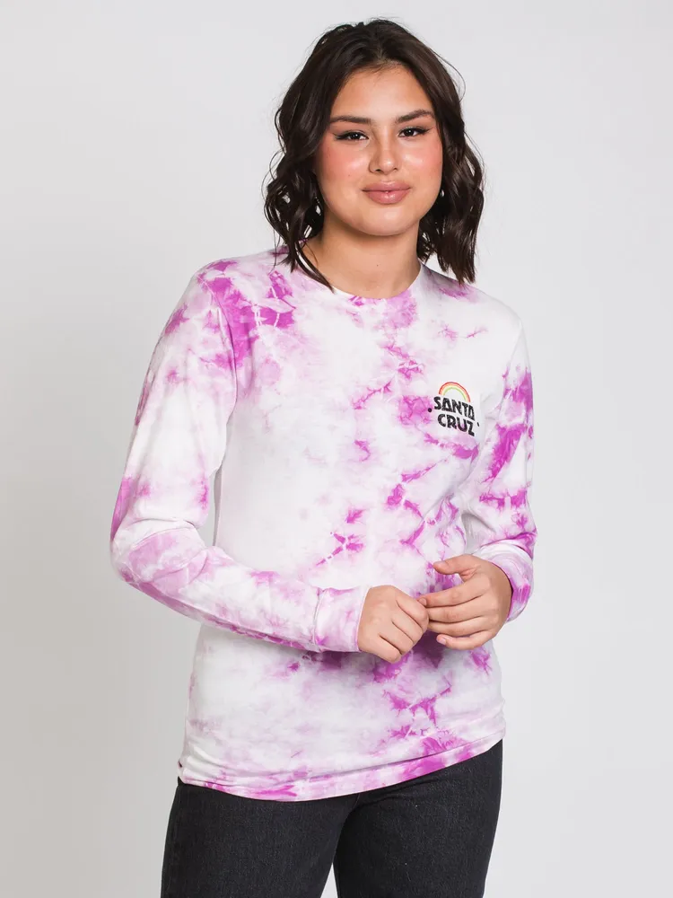 SANTA CRUZ HAND MURAL TIE DYE LONG SLEEVE TEE - CLEARANCE