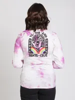 SANTA CRUZ HAND MURAL TIE DYE LONG SLEEVE TEE - CLEARANCE