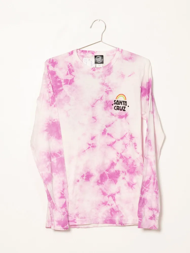 SANTA CRUZ HAND MURAL TIE DYE LONG SLEEVE TEE - CLEARANCE