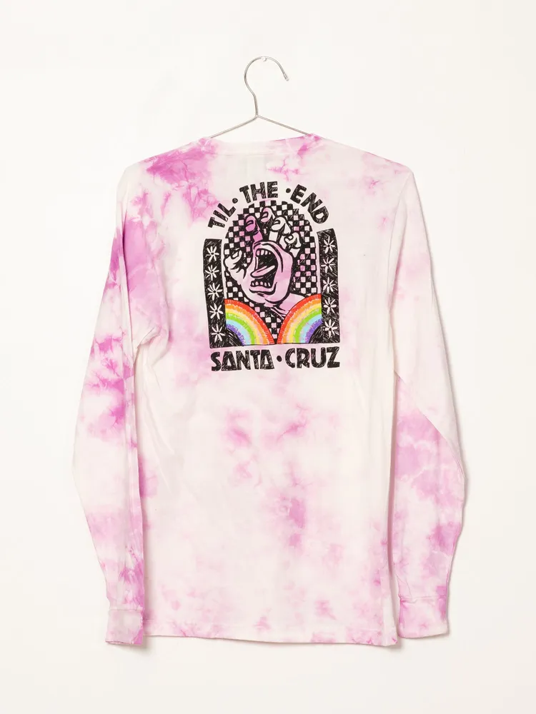 SANTA CRUZ HAND MURAL TIE DYE LONG SLEEVE TEE - CLEARANCE