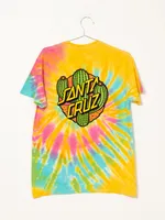 SANTA CRUZ CACTUS DOT TIE DYE T-SHIRT - CLEARANCE