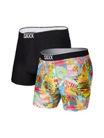 SAXX VOLT BOXER BRIEF 2 PACK - JUNK FOOD FIGHT CLEARANCE