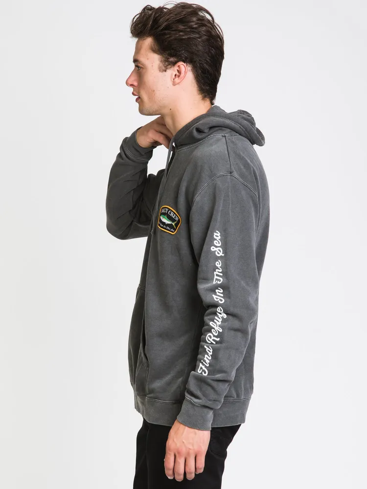 SALTY CREW PATCHY OVERDYED PULLOVER HOODIE - CLEARANCE