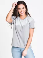 TENTREE DROP SHOULDER JUNIPER SHORT SLEEVE TEE-GRY - CLEARANCE