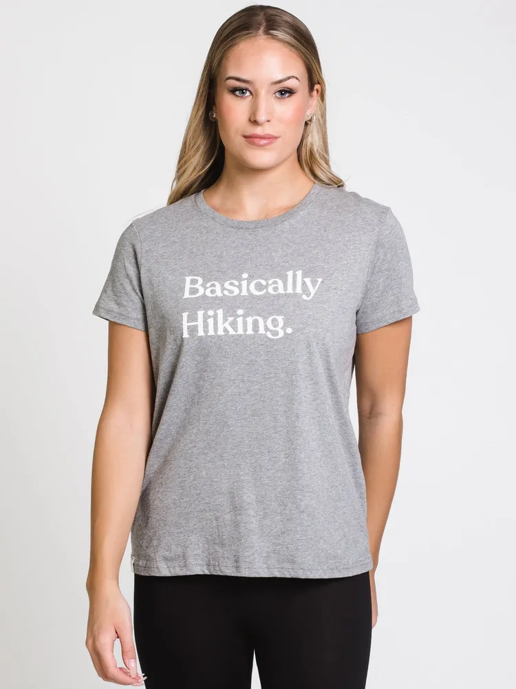 TENTREE BASICALLY HIKING BOYFRIEND SHORT SLEEVE T-SHIRT-GY - CLEARANCE