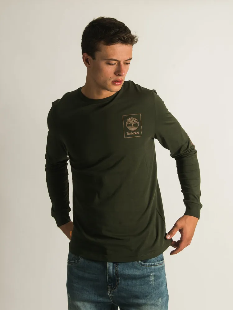 TIMBERLAND CHEST STACK LONG SLEEVE LOGO T-SHIRT