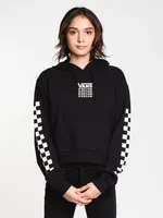 VANS WORD CHECK CROP PULLOVER HOODIE - CLEARANCE