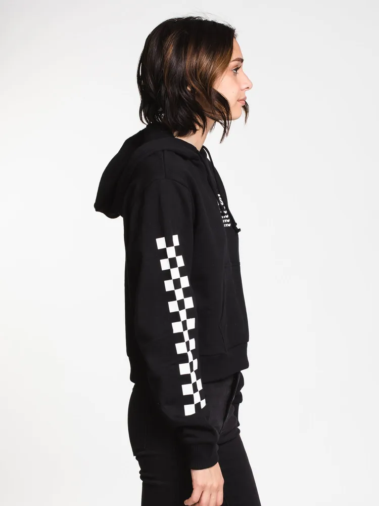 VANS WORD CHECK CROP PULLOVER HOODIE - CLEARANCE