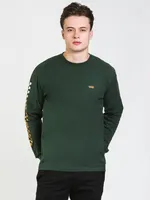 VANS LEFT CHEST CHECKER LONG SLEEVE TEE - CLEARANCE