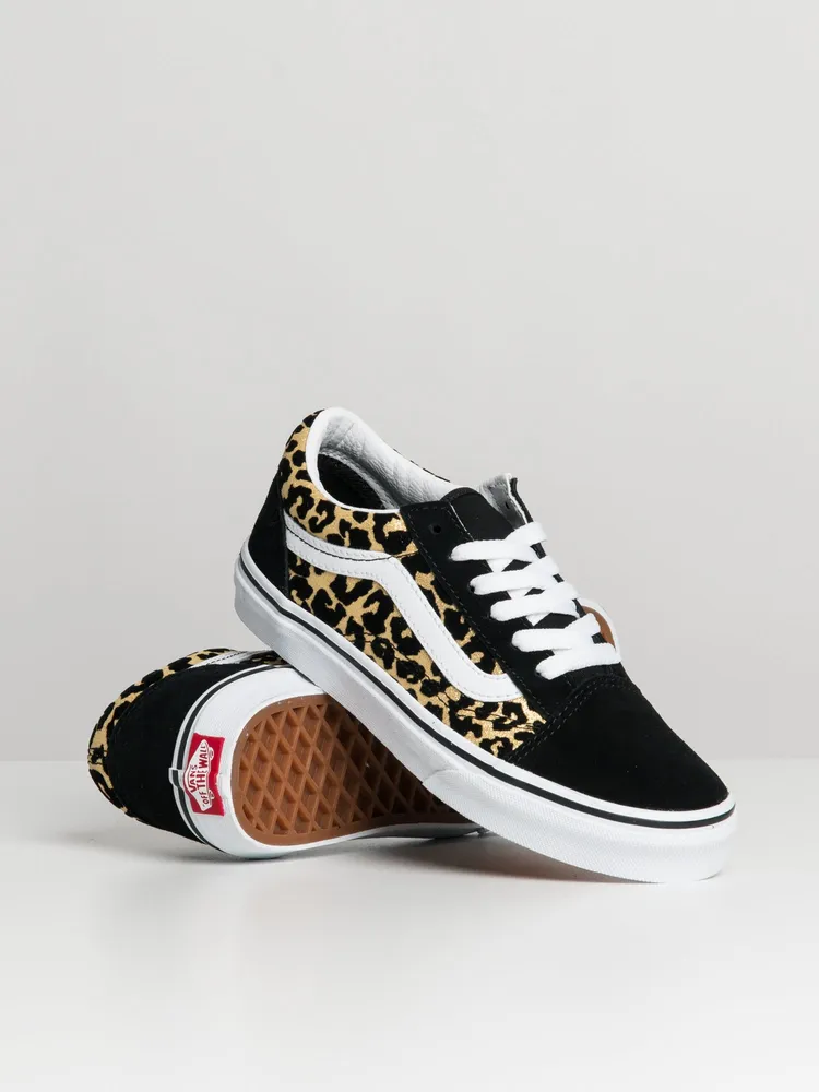 VANS KIDS OLD SKOOL LEOPARD SNEAKER - CLEARANCE