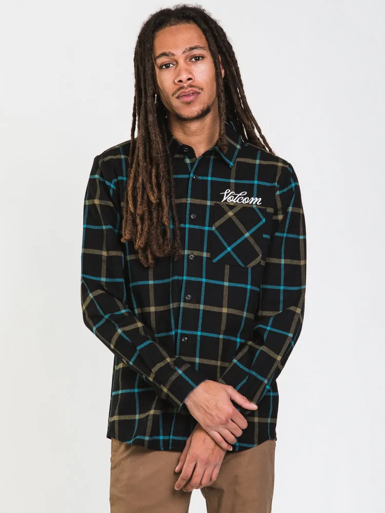 VOLCOM CADEN LONG SLEEVE PLAID - CLEARANCE