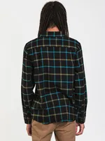 VOLCOM CADEN LONG SLEEVE PLAID - CLEARANCE