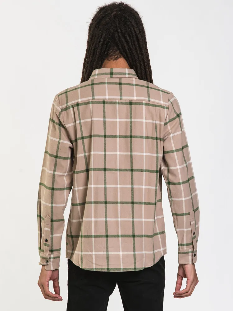 VOLCOM CADEN LONG SLEEVE PLAID - CLEARANCE